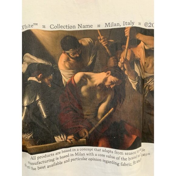 Off-White Caravaggio Crowning Skate T Shirt 2013 Men’s Large Virgil Abloh - Picture 3 of 16